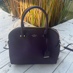 Kate Spade New York Sadie Dome Satchel in Plum